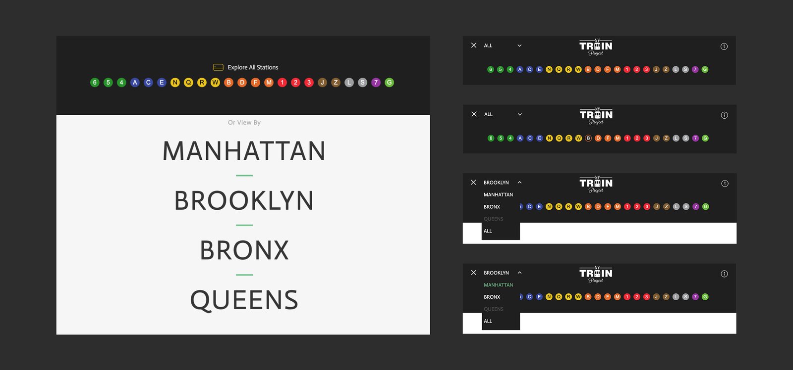 NY Train Project — navigation